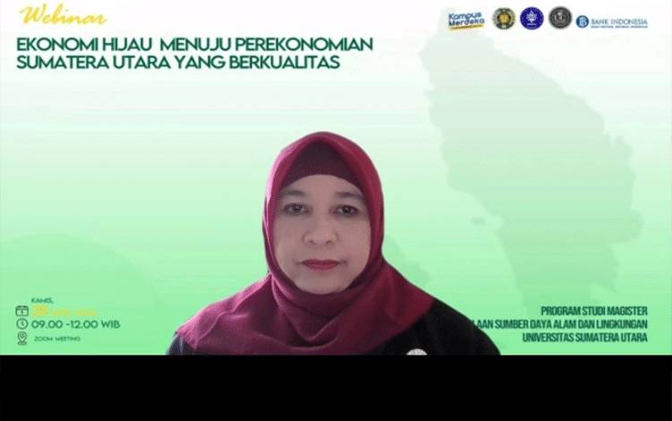 Ketua Prodi S2 S3 Prodi Pengelolaan SDA dan Lingkungan, Sekolah Pascasarjana atau PSL SPs Universitas Sumatera Utara atau USU, Profesor Rahmawaty. (FOTO: TESTI PRISCILLA)