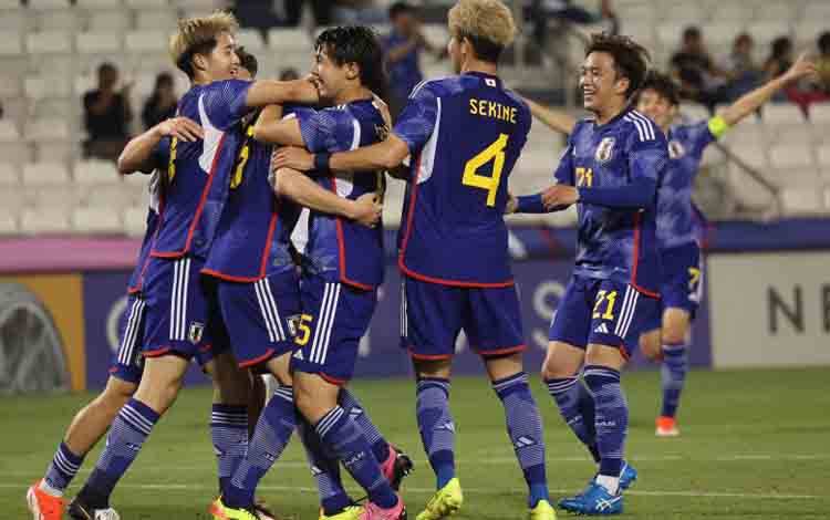 Timnas Jepang AFC U23 2024 di Qatar. (AFP/KARIM JAAFAR)