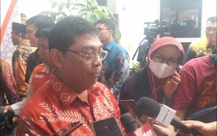 Wakil Sekretaris Jenderal PDI Perjuangan, Utut Hadianto di kantor DPP PKS, Jakarta Selatan (27/4/2024) (ANTARA/Walda Marison)