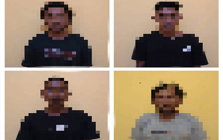  Empat penyerang Polsek Pangkalan Banteng diamankan Tim gabungan Polda Kalteng (Foto : IST)