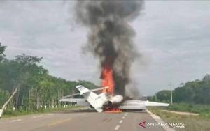 Polisi Nabire - Intan Jaya Tangani Kasus Pembakaran Pesawat MAF