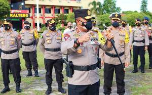 Ratusan Personel Polda Kalteng Gelar Operasi Aman Nusa II Cegah Covid-19