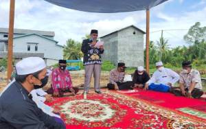 Wakil Bupati Sukamara Hadiri Pendirian Tiang Pembangunan Masjid Baitul Rahim