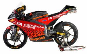 Motif Batik Hiasi Livery Motor Tim Indonesian Racing di Moto3