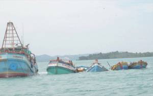 KKP dan Kejaksaan Eksekusi Penenggelaman 10 Kapal Pencuri Ikan