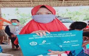 SKK Migas Salurkan 200 Paket Bantuan untuk Anak Korban Gempa Sulbar
