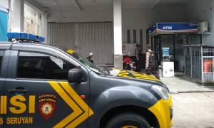 Satuan Sabhara Polres Seruyan Awasi Keamanan ATM