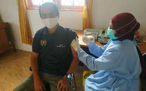 11 Anggota PWI Barito Utara Telah Disuntik Vaksin Covid-19 Tahap 2