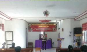 Personel Polsek Kolam Imbau Jemaat Gereja Disiplin Prokes Saat Ibadah Minggu