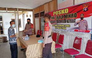 Posko PPKM Mikro Terbentuk di Semua Desa dan Kelurahan Kecamatan Dusun Timur