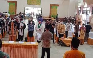 Eddy Raya Samsuri Lantik 97 Pejabat di Lingkup Pemkab Barito Selatan