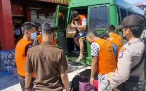 15 Tahanan di Polres Seruyan Dipindahkan ke Lapas Sampit