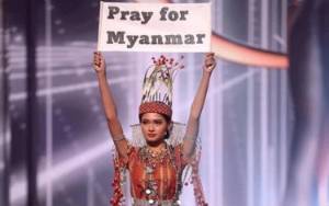 Kisah Kontestan Myanmar Serukan Perjuangan di Miss Universe 2020