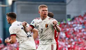 Kevin de Bruyne Bawa Belgia Balik Hancurkan Denmark 2-1
