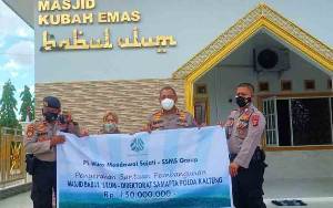 PT. MMS Serahkan Bantuan Senilai Rp 150 Juta Untuk Masjid Ditsamapta Polda Kalteng