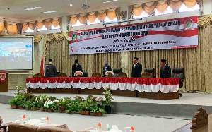 Bupati Barito Utara dan FKPD Saksikan Pidato Kenegaraan Presiden Jokowi