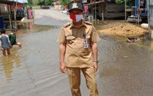 Banjir di Rantau Pulut Mulai Surut