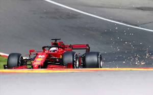 Kecelakaan di FP2, Leclerc Gunakan Sasis Cadangan Ferrari di Spa