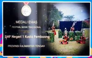 SMP Negeri I Kuala Pembuang Raih Medali Emas Ajang FLS2N Tingkat Nasional