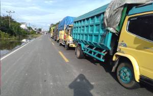 Sempat Diujicoba, Ruas Jalan Trans Kalimantan di Kasongan - Kereng Pangi Kembali Ditutup