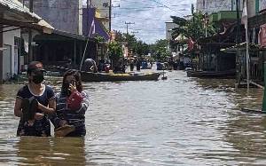 Banjir di Utara Kotim Mulai Surut, Debit Air di Kota Besi Malah Meningkat 