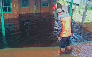 Banjir di Kelurahan Palangka Sementara Ada Penurunan Debit Air 25 cm