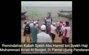 Video Pemindahan Kubah Syekh Abu Hamid di Ujung Pandaran