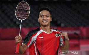 Ginting Buka Kemenangan Indonesia 1-0 atas China di Final Piala Thomas