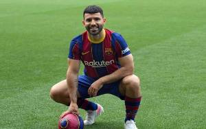 Sergio Aguero Senang Akhirnya Bisa Debut di Barcelona