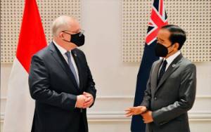 Jokowi Adakan Pertemuan Bilateral dengan PM Australia di Roma
