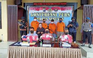 Operasi Antik Telabang 2021, Polres Seruyan Ungkap Empat Kasus Tindak Pidana Narkotika