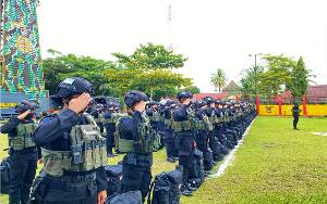 Polda Kalteng Kirim 105 Personel BKO di Polda Metro Jaya Antisipasi Reuni 212