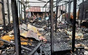 Dua Rumah di Kecamatan Kahayan Kuala Ludes Terbakar 