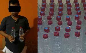 Jual Minuman Beralkohol Tanpa Izin Pria Ini Diamankan Polisi