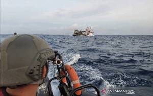 Bakamla Tangkap Kapal Ikan Berbendera Vietnam di Laut Natuna Utara