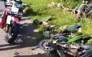 Tabrakan Motor Vs Motor di Desa Lampuyang Tewaskan Anak 17 Tahun