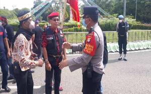 Polres Kapuas Lakukan Pengamanan Jalannya Aksi Digelar Batamad Kecam Edy Mulyadi Cs