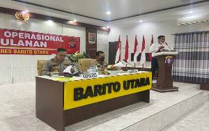 Kapolres Barito Utara Pimpin Operasional Bulanan