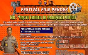 Polda Kalteng dan IJTI Gelar Festival Film Pendek Kamtibmas-Parwisata