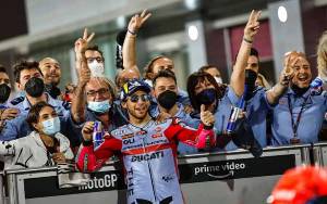 Start Kedua di MotoGP Qatar, Bastianini Bikin Bangga Sponsor Indonesia
