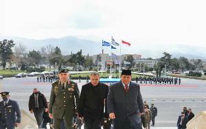 Menhan Prabowo-Menhan Yunani Bahas Kerja Sama Pertahanan