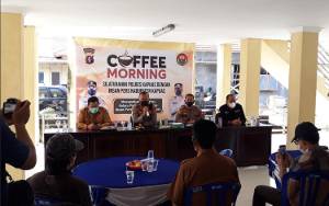 Jalin Silaturahmi, Polres Kapuas Gelar Coffe Morning Bersama Insan Pers