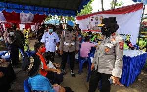 Kabareskrim Polri Pimpin Vaksinasi Serentak Diikuti 34 Polda Seluruh Indonesia Termasuk Polda Kalteng