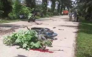 Tabrakan Motor dan Truk Tangki Tewaskan 2 Orang di Jalan HM Arsyad Sampit