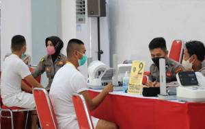 167 Peserta Seleksi Bintara Polri 2022 Ikuti Tes Kesehatan di Polda Kalteng
