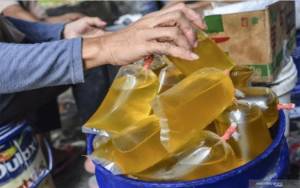 Pemerintah Salurkan Minyak Goreng Curah Rp14.000 per Liter