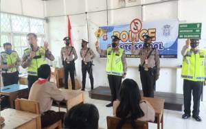 Satlantas Polres Kapuas Sosialisasi Operasi Patuh Telabang Kepada Siswa SMA
