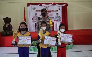 Ini Pemenang Lomba S3BAN dan Lomba Baca Puisi di Polres Gunung Mas