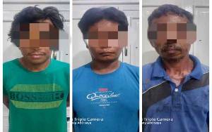 3 Pelaku Tindak Pidana Pencurian di Eks Kantor Bandara Beringin Diamankan