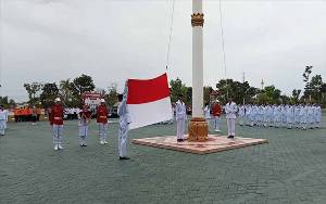 Paskibra Sukamara Sukses Kibarkan Bendera Merah Putih
